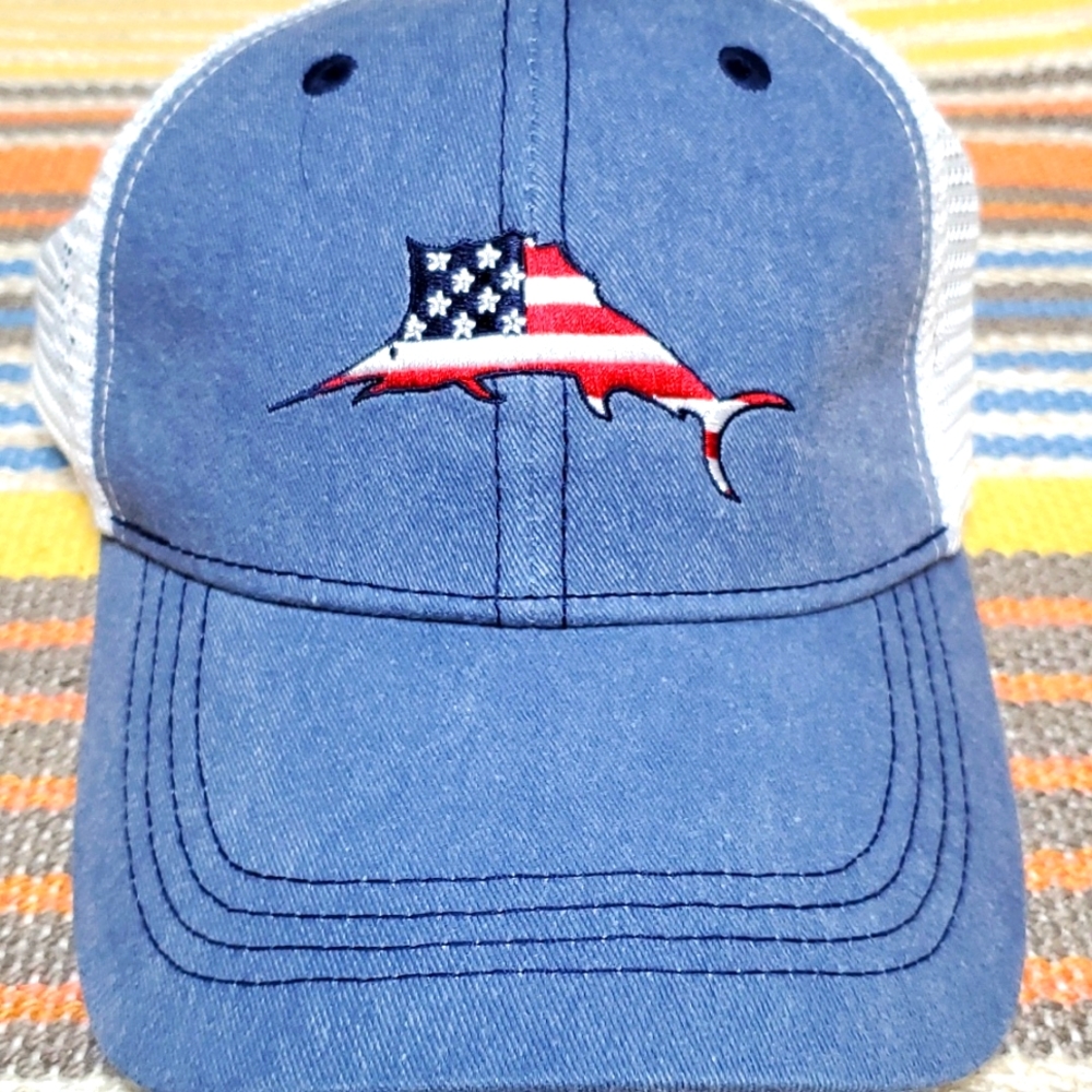 Tommy Bahama Washed Marlin Camper  Adjustable Golf Hat Ball Cap